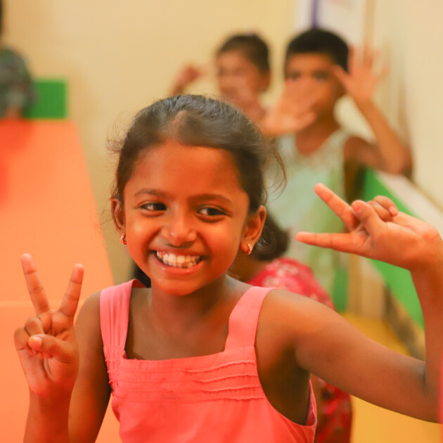 Orphanage Kids Enjoying