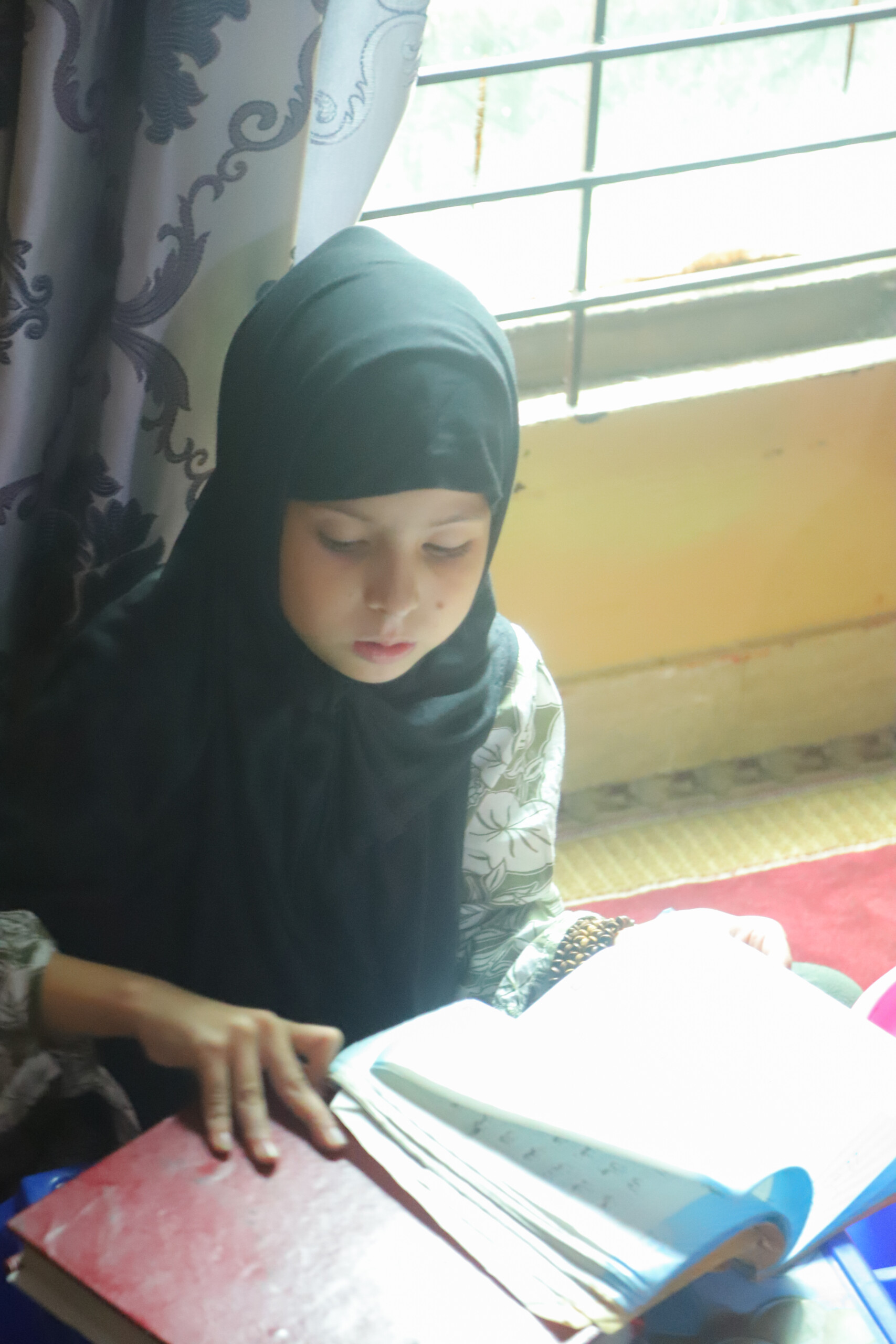 Orphanage Kid studying